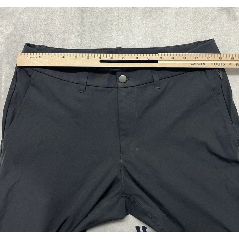 Lululemon ABC 5 Pockets Pant Men 34 Gray Slim Fit Warpstreme Wrinkle Resistant